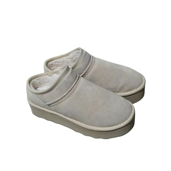 Cushionaire Women's Genuine Suede Cozy Mule Platform + Memory Foam, Size 9.5 - Picture 1 of 4